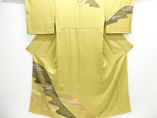 未使用品　絞り遠山にヱ霞模様訪問着